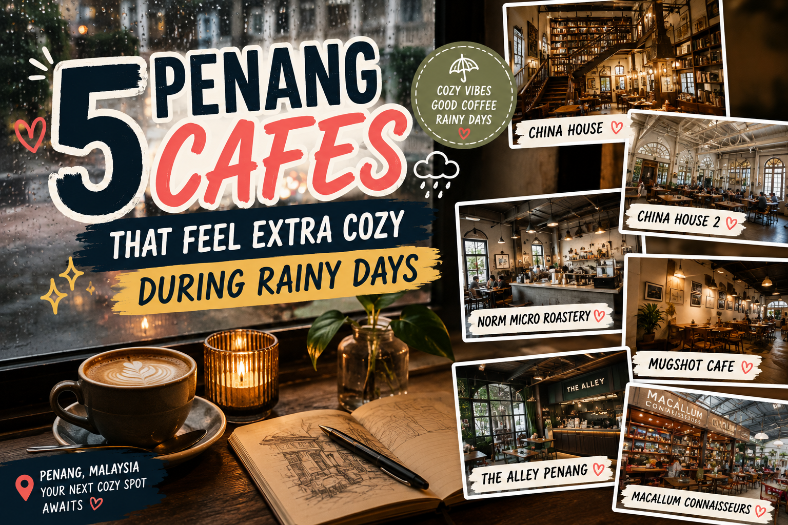 5 Penang Cafes That Feel Extra Cozy During Rainy Days